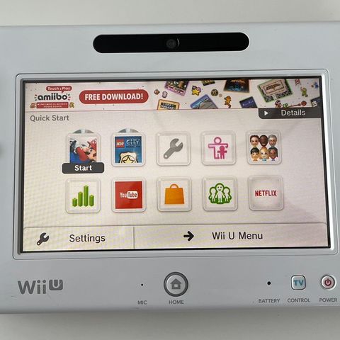 Nintendo Wii U gamepad