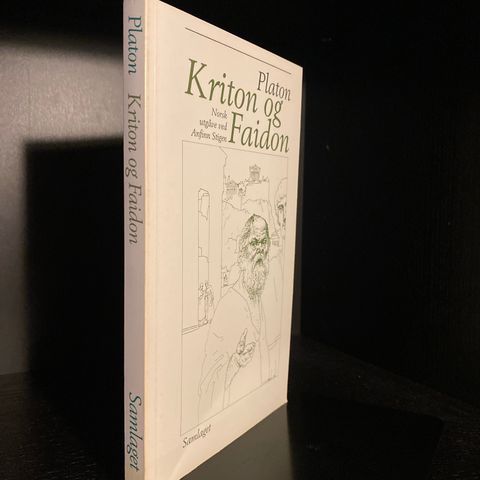 📚BORGE ANTIKVARIAT: «Kriton og Faidon» Platon