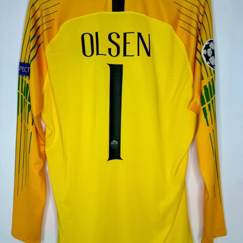 Roma 2018-19 GK Robin Olsen fotballdrakt (spillerversjon)
