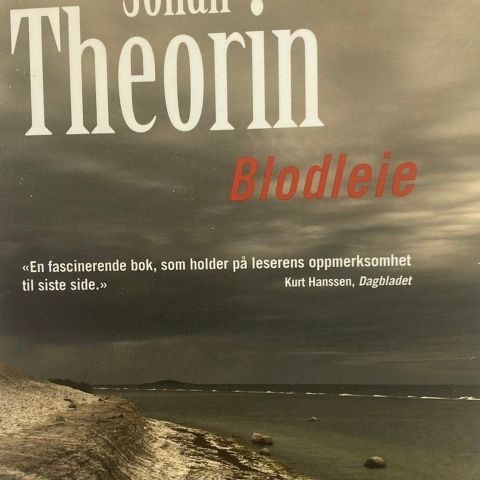 Johan Theorin: "Blodleie". Krim.  Paperback