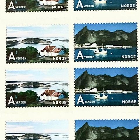 Norge 2007 Turistmerker FH 173 NK 1649-1650 Verden 2 x 5 merker Postfrisk