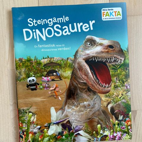 Helt NY! Steingamle dinosaurer, goboken, fakta bok barn