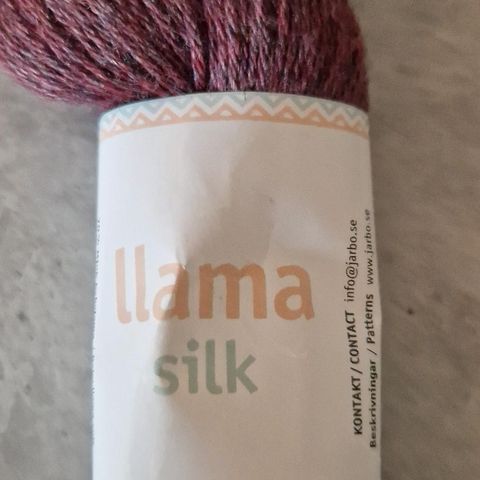 Baby lama, silke. Llama silk garn fra Jærbø. Ny pris!