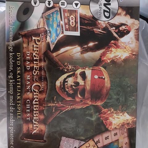 Pirates of the carrebbean,  knapt brukt DVD spill / brett