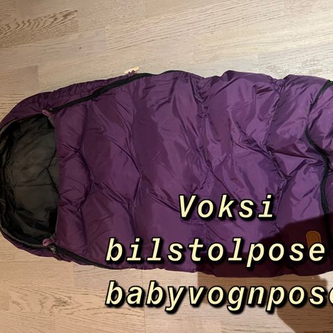 Voksi bilstol-/vognpose