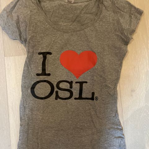 Tskjorte «I love Oslo» str S