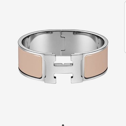 Beige Hermès Clic Clac H Bracelet