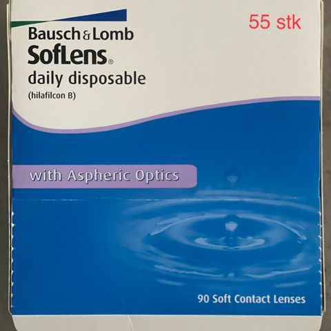 Bausch & Lomb SofLens daily disposable 90 pk -3.50