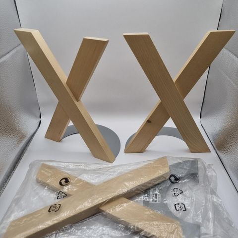 3 stk X bokstøtter fra Ikea