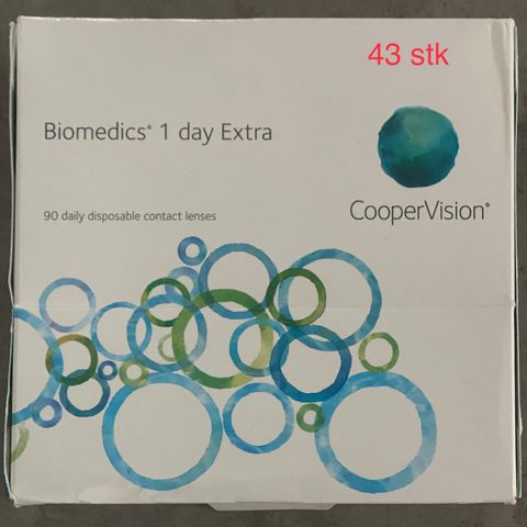Biomedics 1 day Extra CooperVision Linser 90 pk -2.50
