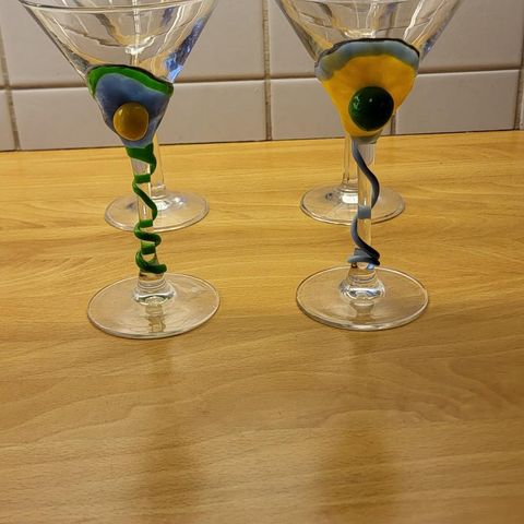 Festlige cocktailglass/ Martiniglass