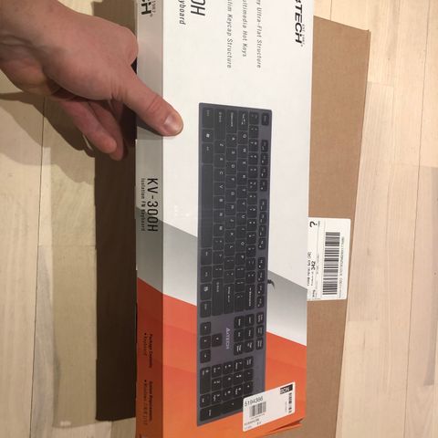 QWERTY-tastatur A4Tech KV-300H