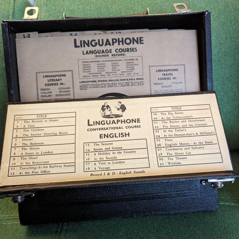 Linguaphone språkkurs fra 1929