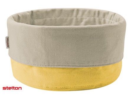 Gul/beige Stelton Classic brødpose (ny i eske)