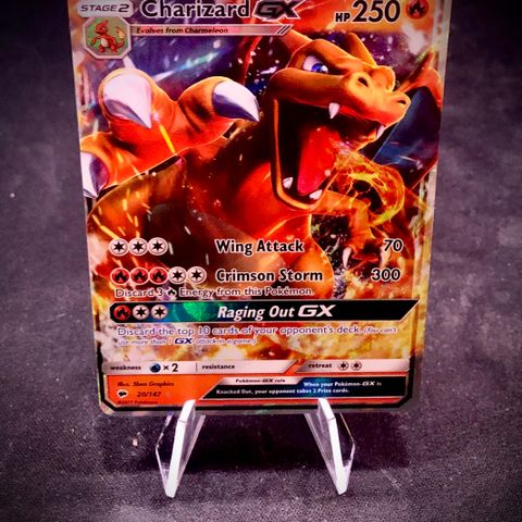 Pokemon Charizard GX Burning Shadows 20/147 Holo - Tilstand LP