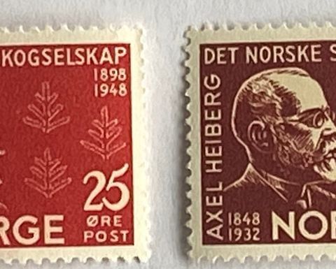 Norge 1948 Det Norske Skogselskap NK 372 - 373 Postfrisk