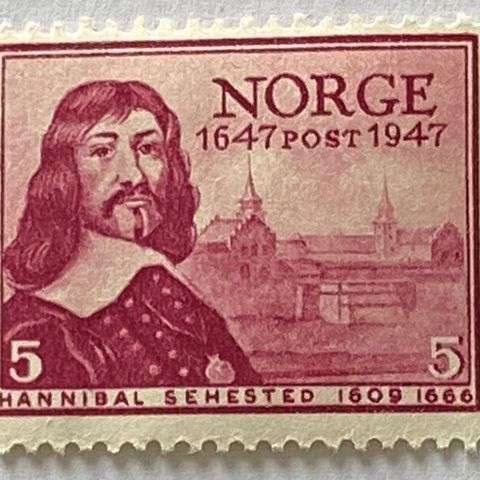 Norge 1947 Postjubileum NK 359 Hannibal Sehested Postfrisk