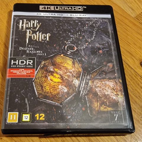 Harry Potter and the Deathly Hallows: Part 1 på 4K Ultra HD + Blu-ray selges