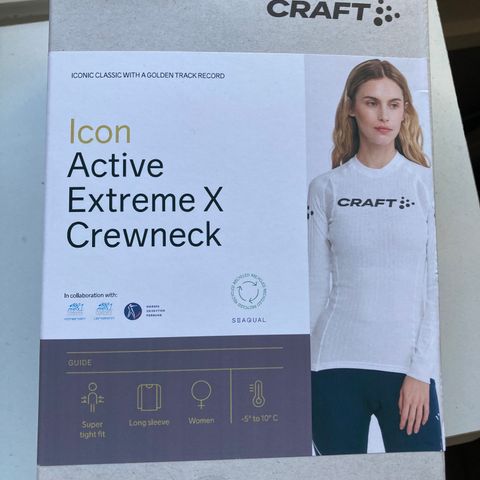 Icon active extreme  Crewneck str L herre/M jente