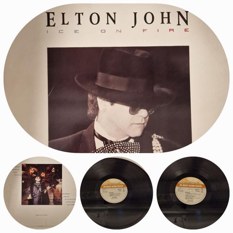 ELTON JOHN  / ICE ON FIRE 1985 - VINTAGE/RETRO LP-VINYL (ALBUM)