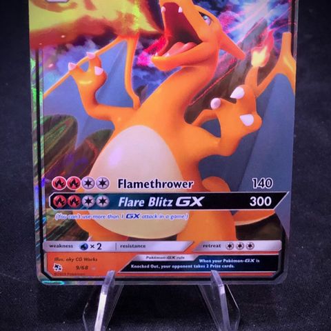 Pokemon Charizard GX 9/68 - Tilstand NM/MT