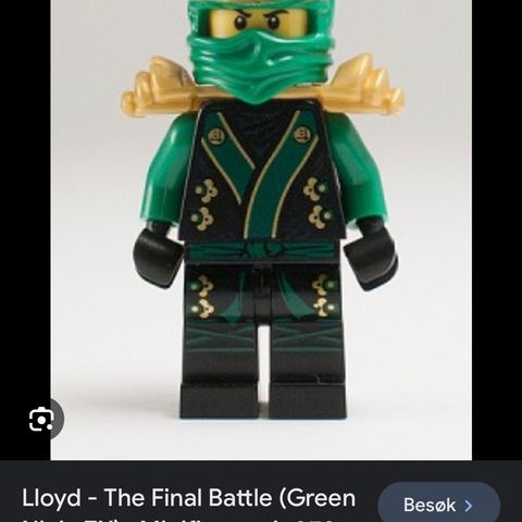 Lego Ninjago kimono suit Lloyd