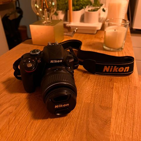Nikon D3300 med 18-55mm objektiv