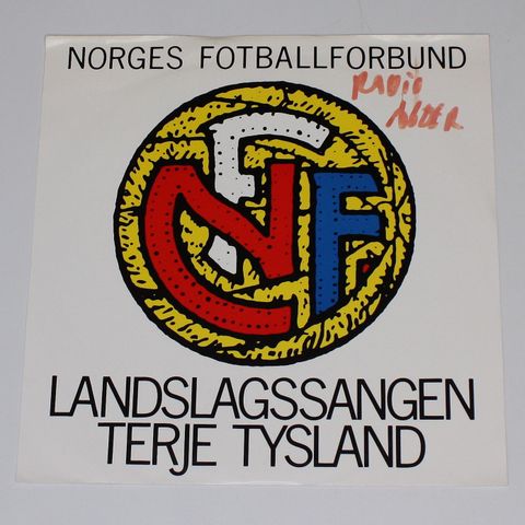 Terje Tysland - Landslagssangen, singel plate