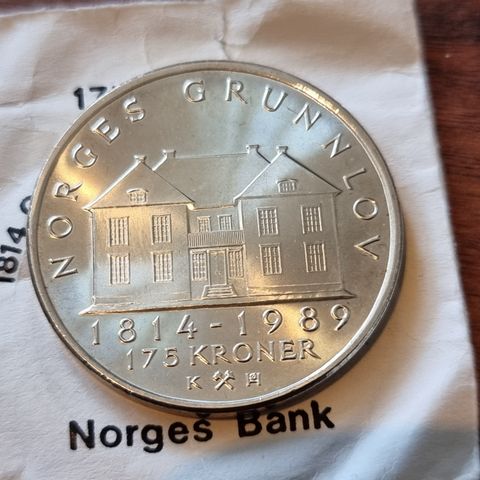 175 kroner 1989 (sølv)