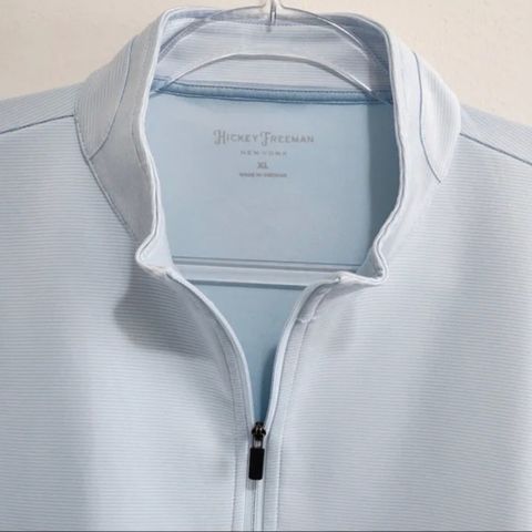 Hickey freeman Men’s Quarter Zip Pullover (Light blue)