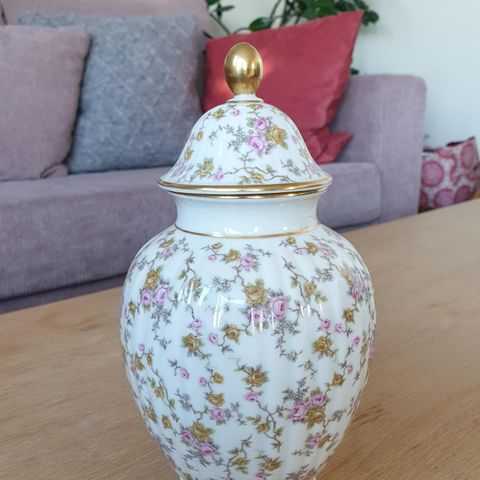 Krukke, vase, Bavaria, Johann Haviland, porselen