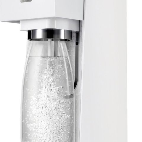 SodaStream Source (hvit) med ganske ny flaske og kullsyrepatron