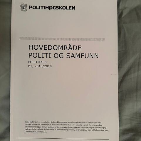 Hovedområde politi og samfunn