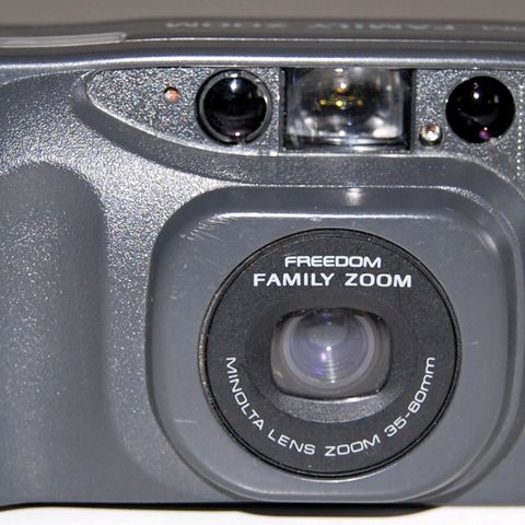 Vintage Minolta Freedom Family AF Point n Shoot 35mm kamera,35-60mm linse *LES