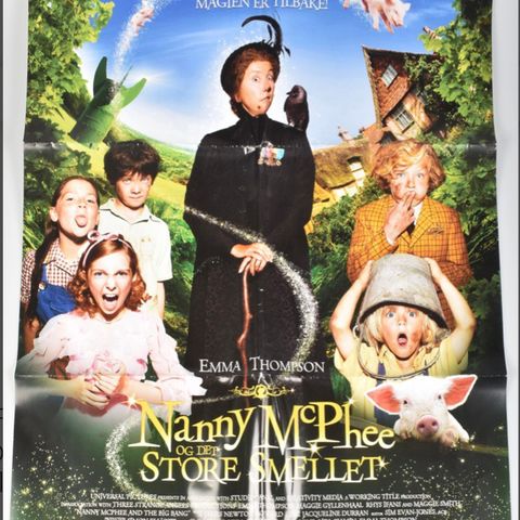 Plakat Nanny McPhee og det store smellet.                             Bud ønskes