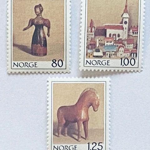 Norge 1978 Leketøy i tre NK 835, 836 og 837 Postfrisk