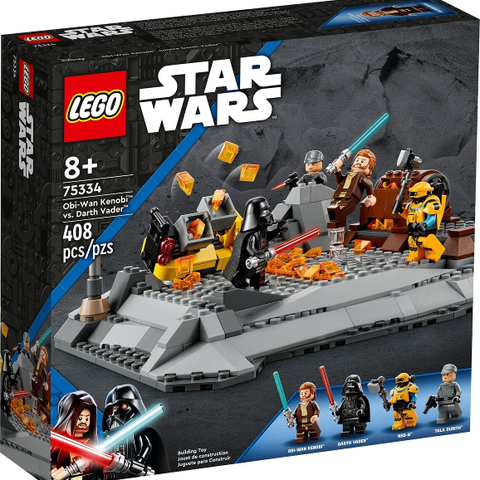 NY/UBYGD LEGO STAR WARS Obi-Wan Kenobi vs. Darth Vader 75334 (UTEN FIGURER)