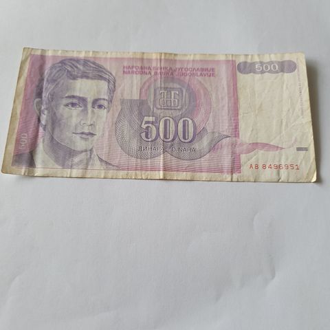 500 Dinara Jugoslavia