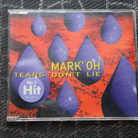 Mark Oh - Tears don`t lie CD single