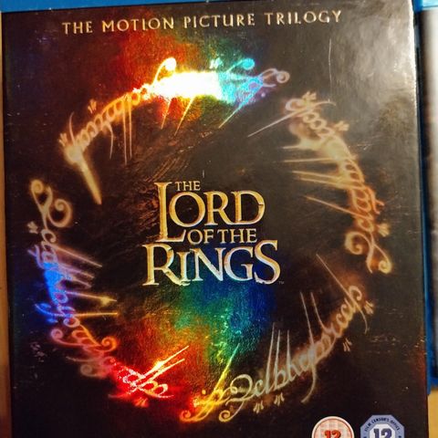 Lord of the rings.blue Ray boks 6 disc deluxe set.ringenes herre.