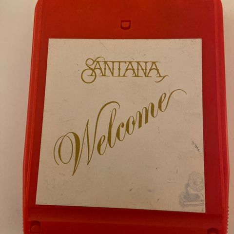 8 spors kassett med Santana - Welcome - 8 track