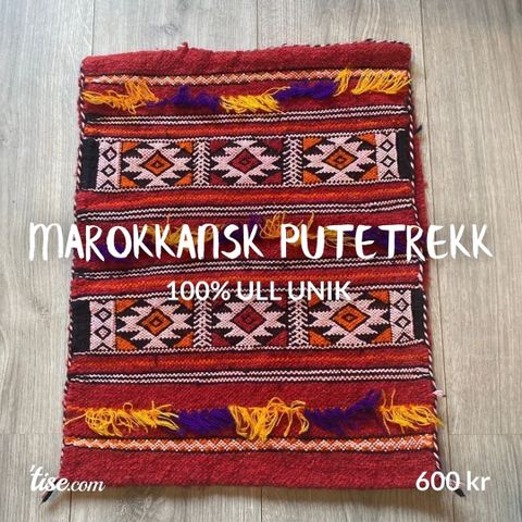 Marokkansk Berber Putetrekk 100% Ull