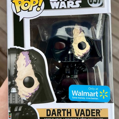 Funko Pop! Darth Vader (Damaged Helmet) | Star Wars (637) Excl. to Walmart