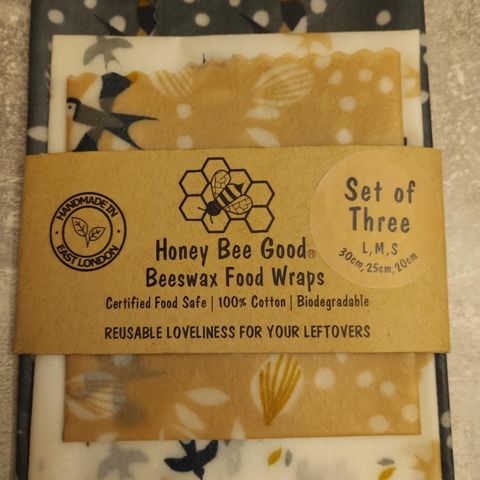 Honey Bee Good bie voks matpapir L M S