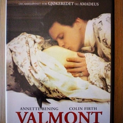 Dvd. Valmont. Romantikk/Drama. Norsk tekst.