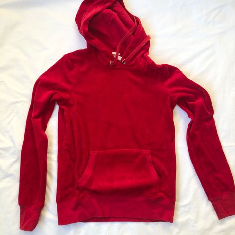 Rød hoodie XS