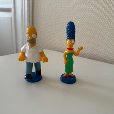 Vintage Simpsons figurer (Homer og Marge)