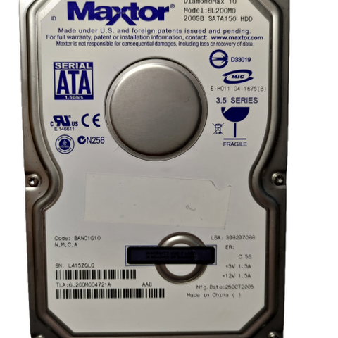 "Retro" Maxtor DiamondMax 10 SATA Harddisk