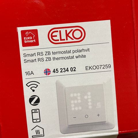 ELKO smart Zigbee termostat RS