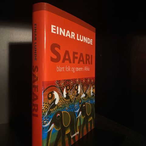 📚BORGE ANTIKVARIAT: «Safari - blant folk og røvere i Afrika» Einar Lunde